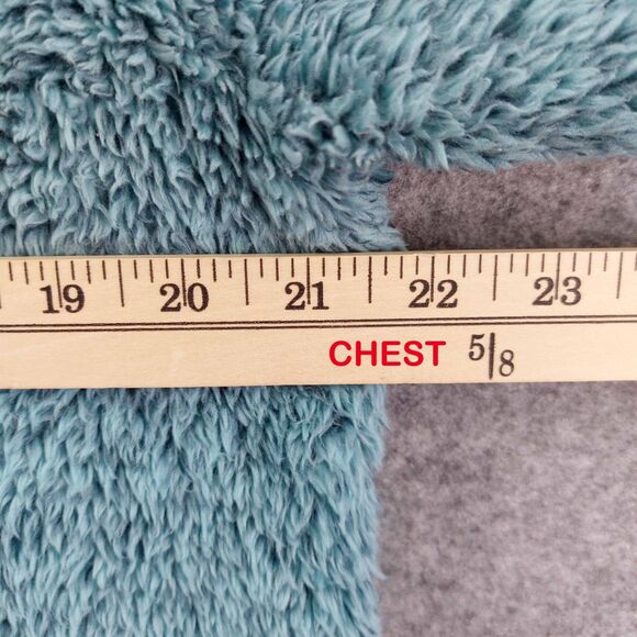 Soft Surroundings Women’s M Teal Sherpa Fleece Pullover Jacket Quarter Zip Cozy - Picture 4 of 7